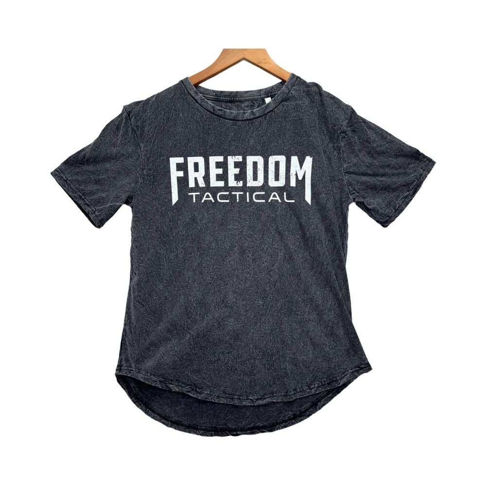 Freedom Tactical Shirt Royce Acid Wash Pro Patriotic USA Flag Guns Men's M